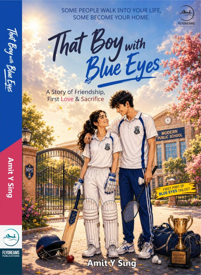 That Boy with Blue Eyes book cover, published by FlyDreams Publications